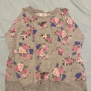 Girls flower sweater